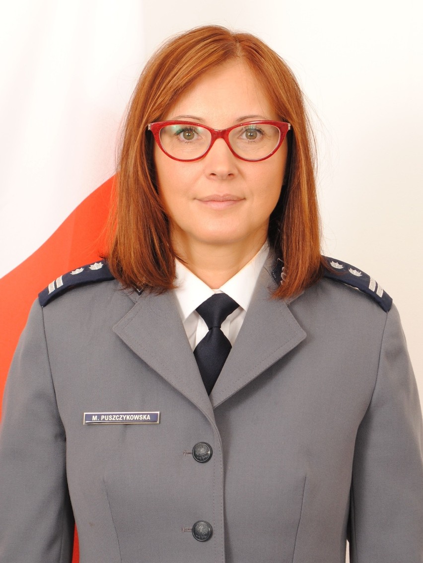 Młodszy inspektor Monika Puszczykowska, komendant...