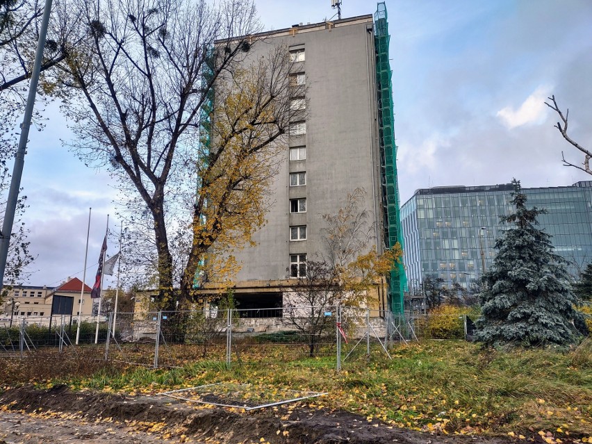 Przebudowa hotelu Ikar w Poznaniu w listopadzie 2023 roku.