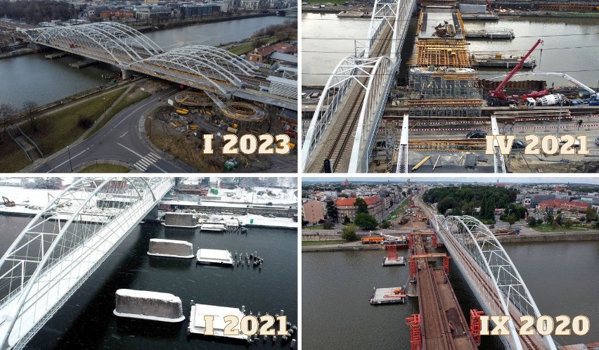 Kończy się budowa nowego mostu kolejowego nad Wisłą w...