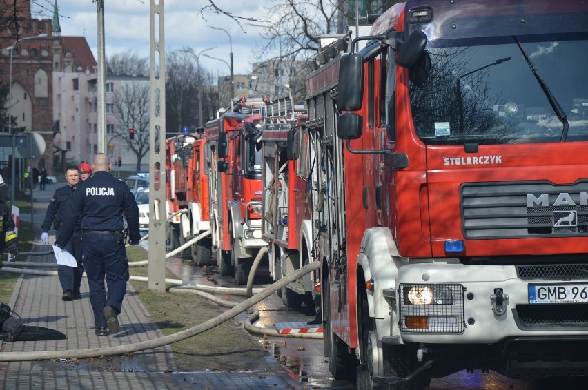 Pożar przy Al. Armii Krajowej w Malborku 26.03.2019