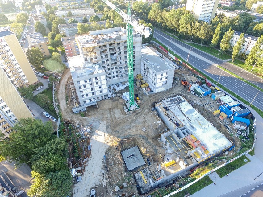 Lubelskie Bronowice na zdjęciu z drona