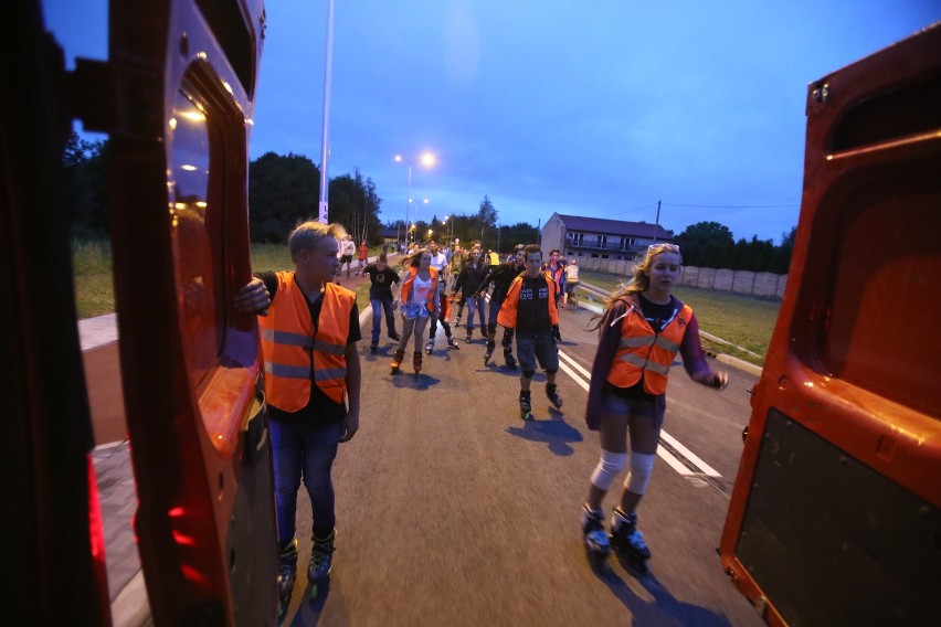 Rolkarze otwarli 2. odcinek trasy N-S w Rudzie Śląskiej