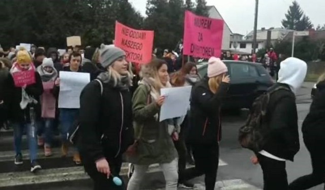 Protest uczniów ZDZ w Białej Podlaskiej