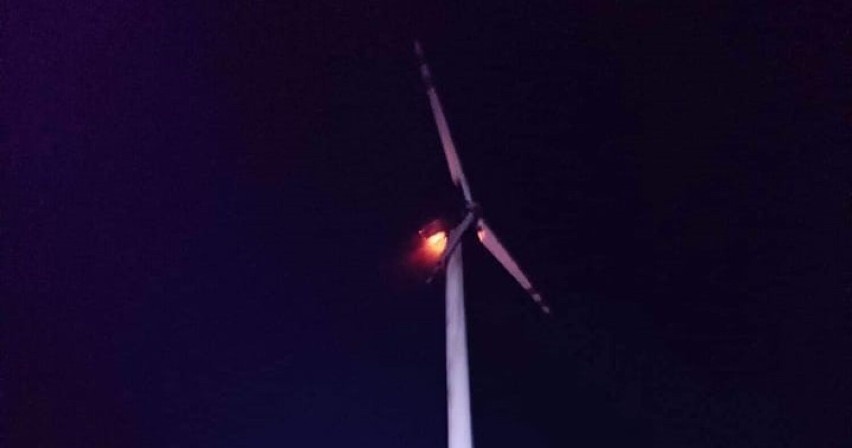Pożar turbiny wiatrowej w Wielkopolsce. Straty wynoszą prawie 2 miliony złotych!