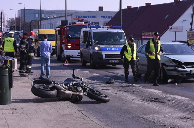 Wypadek na GrunwaldzkiejZ ustaleń policji wynika, że winny był kierowca citroena.