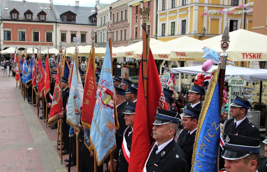 Wielkie święto nie tylko zamojskich strażaków. Główne uroczystości odbyły się na Rynku Wielkim w Zamościu [ZDJĘCIA]