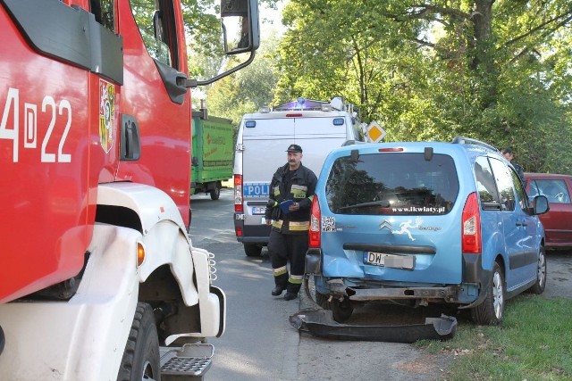 Wypadek na ulicy Strzegomskiej