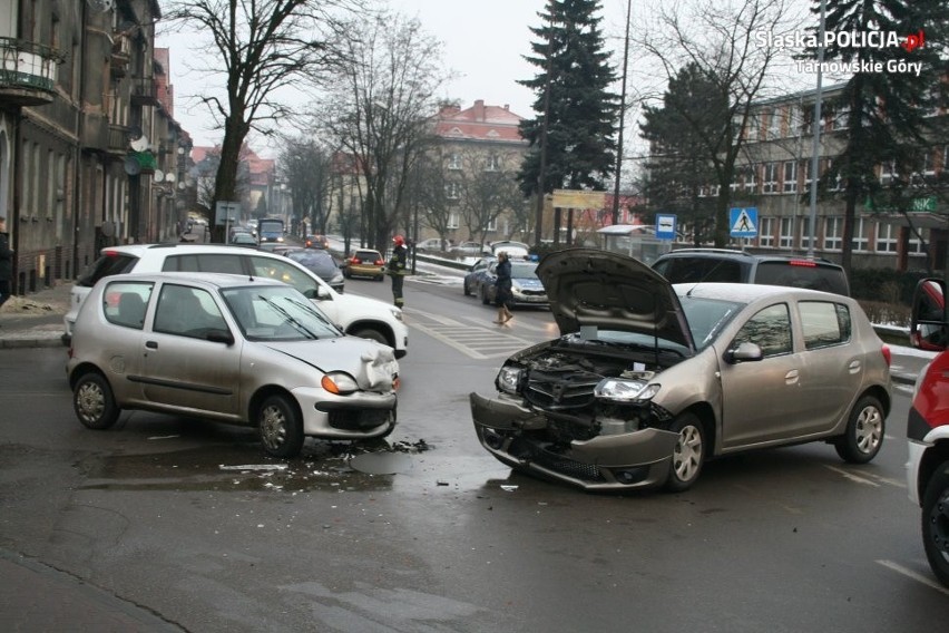 Wypadek na ulicy Sienkiewicza w Tarnowskich Górach