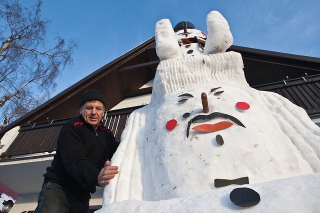 Bałwan gigant stanął w Słupsku