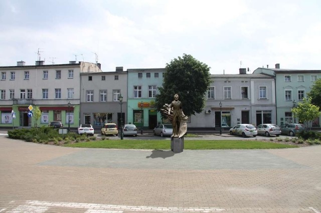 Wizualizacja pomnika Augusta Cieszkowskiego w Swarzędzu - jeszcze w miejscu pamiątkowego kamienia