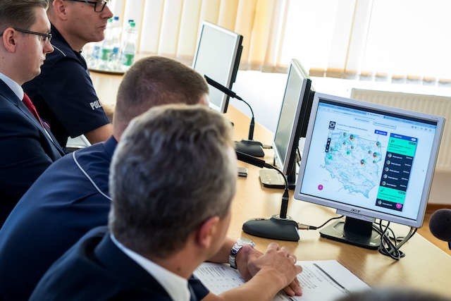 Działanie Krajowej Mapy Zagrożeń prezentowano wczoraj w Komendzie Wojewódzkiej Policji w Bydgoszczy