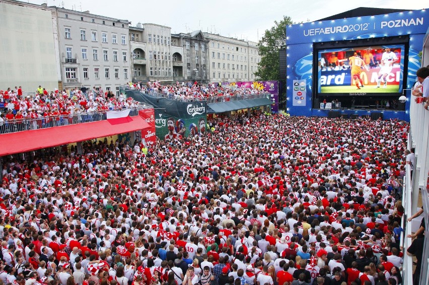 W czasie Euro 2012 strefa kibica na placu Wolności cieszyła...