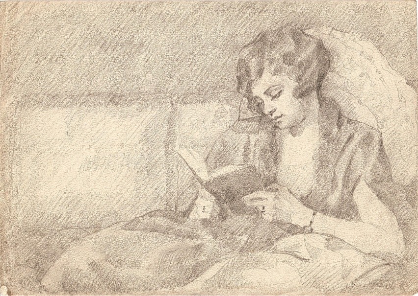 Portret Marii Krychowskiej wykonany przez jej męża Stefana