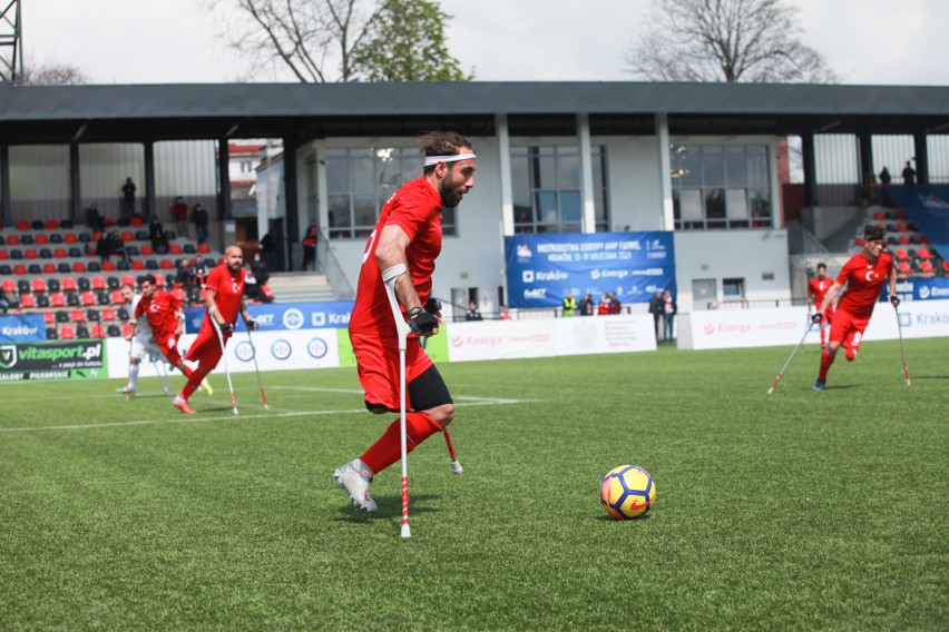 Mecz Polska - Turcja w amp futbolu na stadionie Prądniczanki...