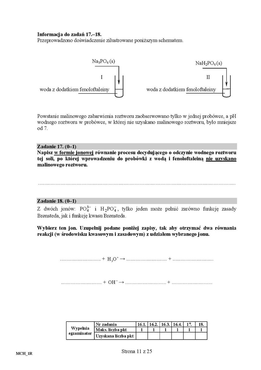 Matura 2016: CHEMIA rozszerzona [ODPOWIEDZI, ARKUSZ CKE]