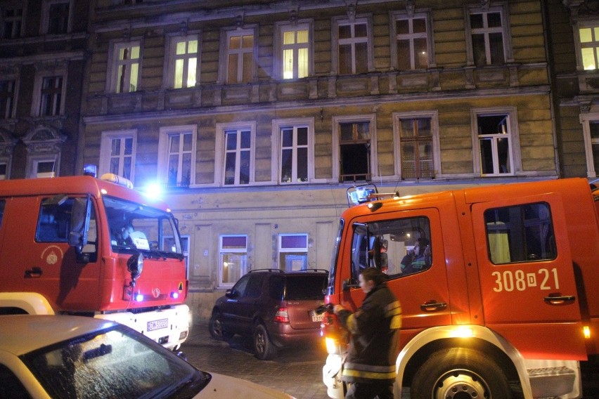 Pożar w kamienicy przy ul. Jagiellończyka we Wrocławiu -...