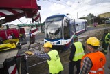 "Trójka" wypadła z szyn na nowym rozjeździe na Fordońskiej