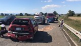Wypadek na obwodnicy Otmuchowa. Zderzyły się trzy samochody osobowe i ciężarówka 