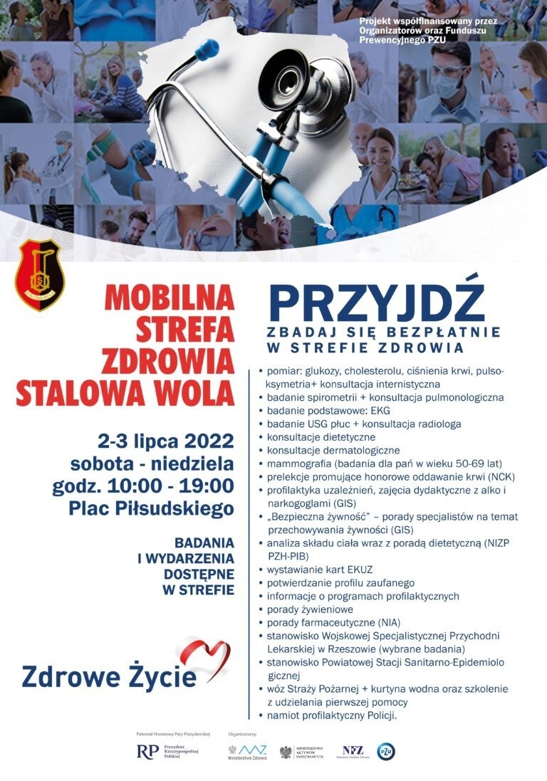 Bezpłatne badania w Stalowej Woli w ramach projektu "Zdrowe Życie". W dniach 2-3 lipca darmowe badania profilaktyczne 