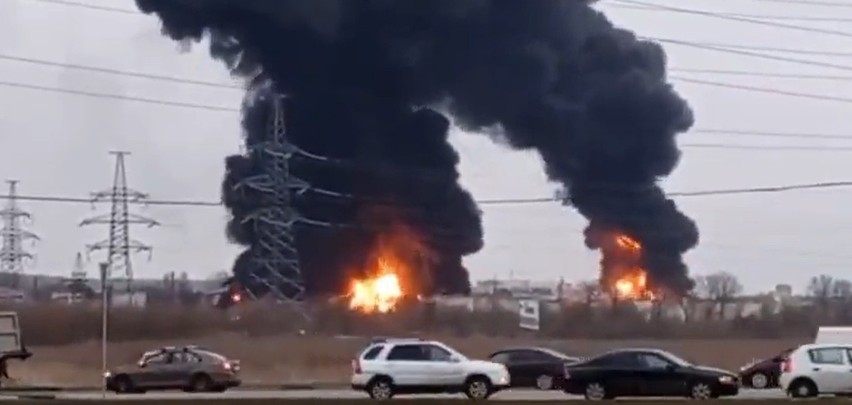 Magazyn paliw miał zostać zaatakowany przez ukraińskie...