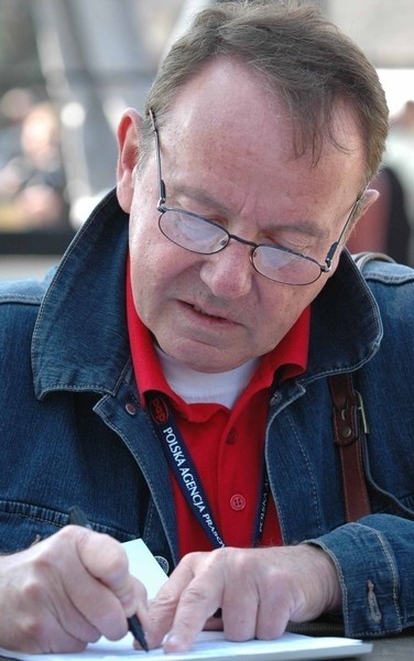 Redaktor Jan Miszczak, autor nagrodzonego reportażu "Pan Zenek w dwóch osobach".