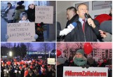 Protest „Murem za Haidarem” przed szpitalem w Białej Podlaskiej. Zobacz zdjęcia