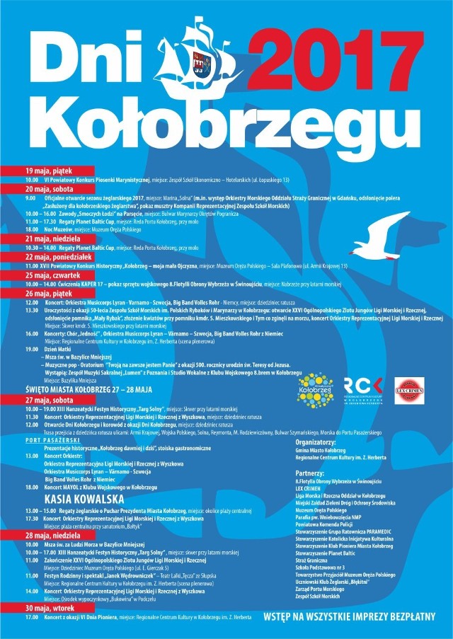 Dni Kołobrzegu - plakat