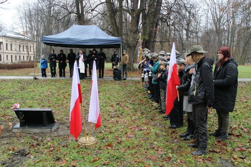 W Parku Habsburgów w Żywcu umieszczono tablicę poświęconą ppor. Jaenichowi, weteranowi walk o Polskę. Stanęła przed upamiętniającym go dębem