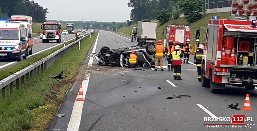 Szczepanów. Wypadek na A4, jedna osoba została ranna [ZDJĘCIA]