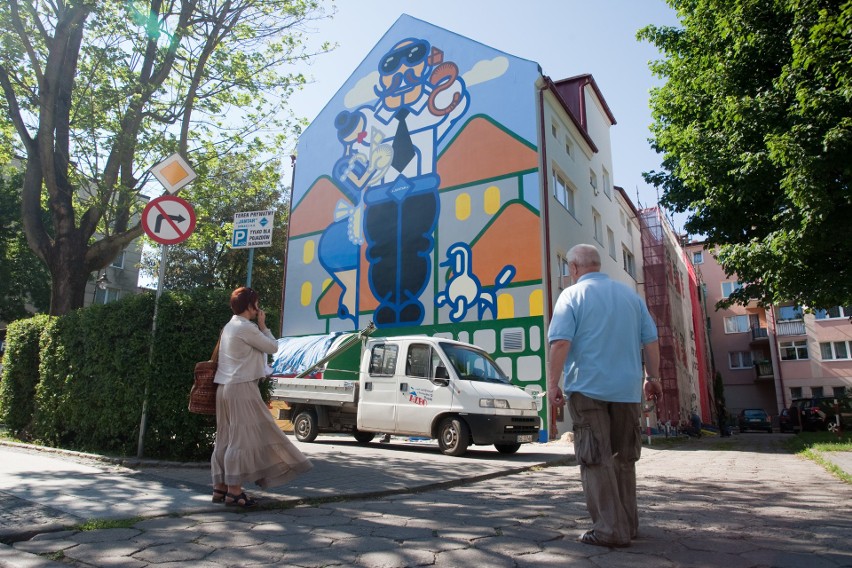 Odsłonięto nowy mural w Słupsku [zdjęcia]