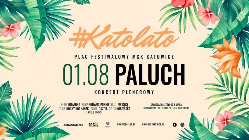 #Katolato, czyli plenerowe koncerty przy MCK i Spodku. Kolejne koncerty w ten weekend. 31 lipca wystąpi KęKę, zaś 1 sierpnia Paluch 