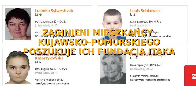 Osoby, których zdjęcia i dane przedstawiamy na kolejnych slajdach, są poszukiwane przez Fundację Itaka. To mieszkańcy Kujawsko-Pomorskiego, wśród nich są także bydgoszczanie. Kliknij i zobacz poszukiwanych  ->NUMERY LINII WSPARCIA FUNDACJI ITAKA:    22 654 70 70 – z telefonów stacjonarnych w Polsce    00 48 22 654 70 70 – gdy dzwonisz z zagranicy    +48 22 654 70 70 – jeśli dzwonisz z telefonu komórkowego    116 000 – Telefon w Sprawie Zaginionego Dziecka i NastolatkaInfo z Polski - przegląd najważniejszych oraz najciekawszych informacji z kraju 22.03.2018