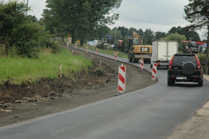 Korki będą tym większe, że trwa przebudowa drogi krajowej nr...