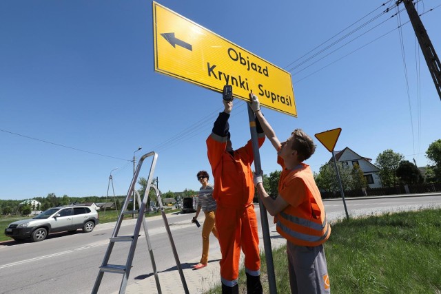 Blokada drogi wojewódzkiej z Białegostoku do Supraśla potrwa pięć dni. Do miasteczka będzie można dostać się objazdami.