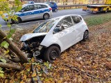 Osobowa KIA uderzyła w drzewo na ważnej drodze krajowej w Jełowej na drodze krajowej nr 45 Opole-Kluczbork. 1 osoba poszkodowana