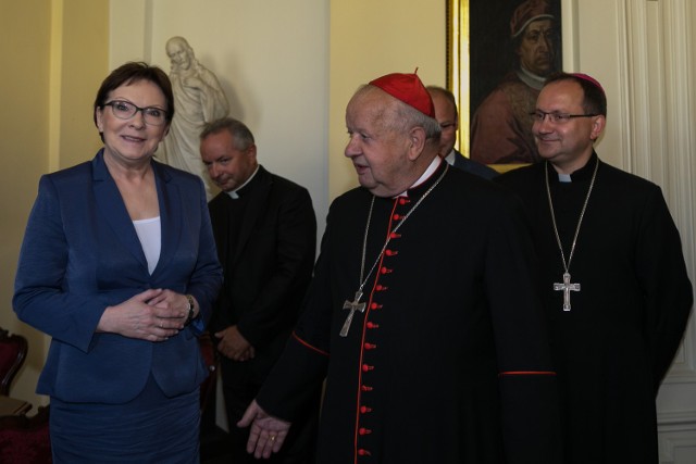 Premier Ewa Kopacz spotkała się z kard. Stanisławem Dziwiszem