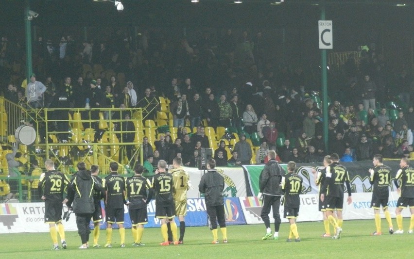 Kibice na meczu GKS Katowice - Zawisza Bydgoszcz (0:1)