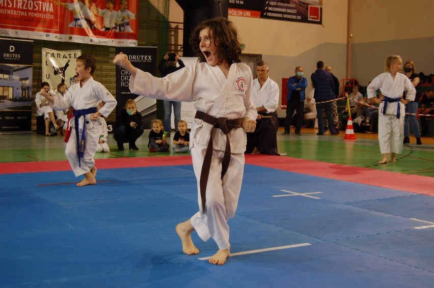 Reprezentanci Klubu Karate NIDAN Zielona Góra w Bytowie...