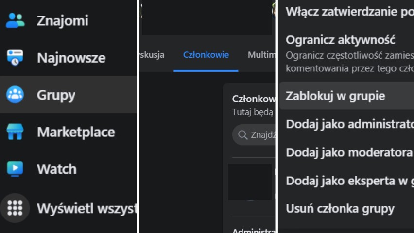 Z pomocą przyjdzie menu z lewej strony ekranu.