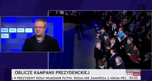 Łukasz Warzecha opuścił studio TVP Info