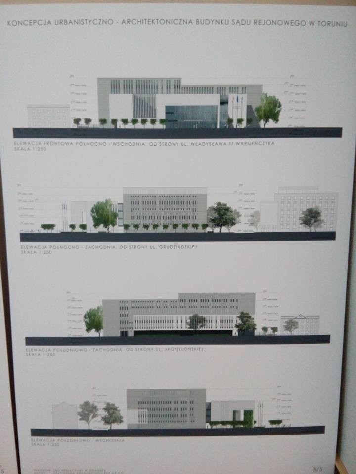 Wizualizacja budynku nowego sądu
