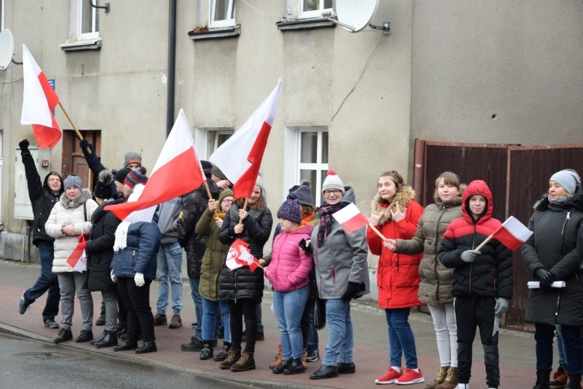 Inscenizacja na ulicach Starogardu Gdańskiego z okazji 100. rocznicy powrotu miasta do Państwa Polskiego 29.01.2020 [zdjęcia]