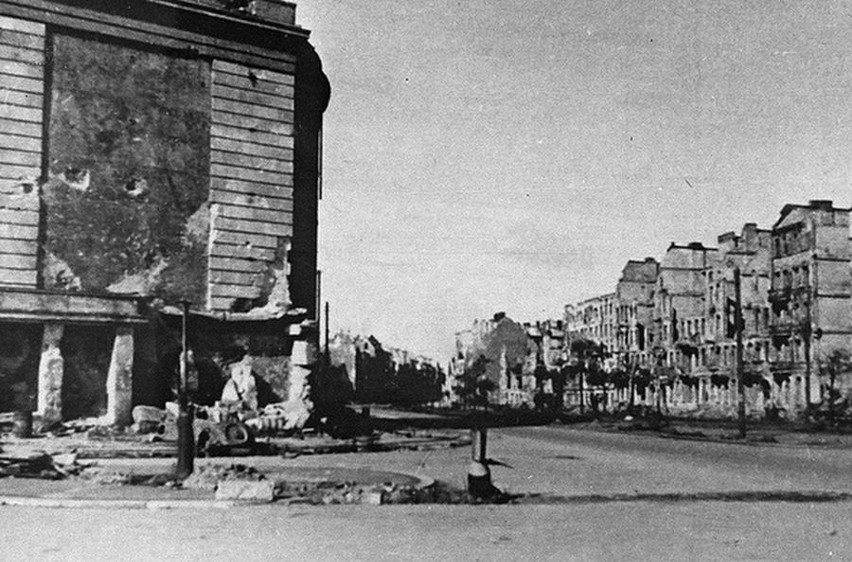 Wrocław, ulica Legnicka - rok 1946