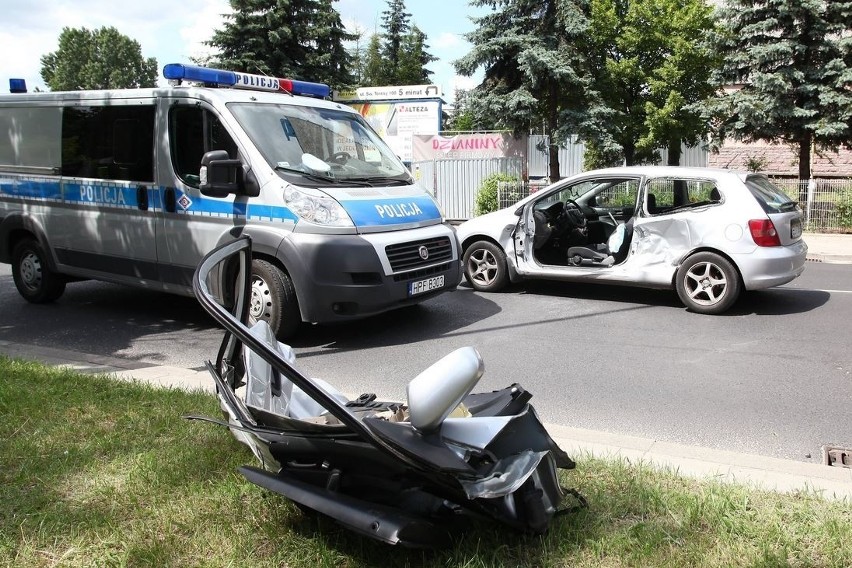 Groźny wypadek na ul. Szparagowej.