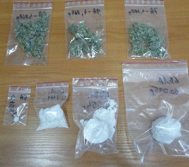 Narkotyki zarekwirowane przez koszalińskich policjantów.