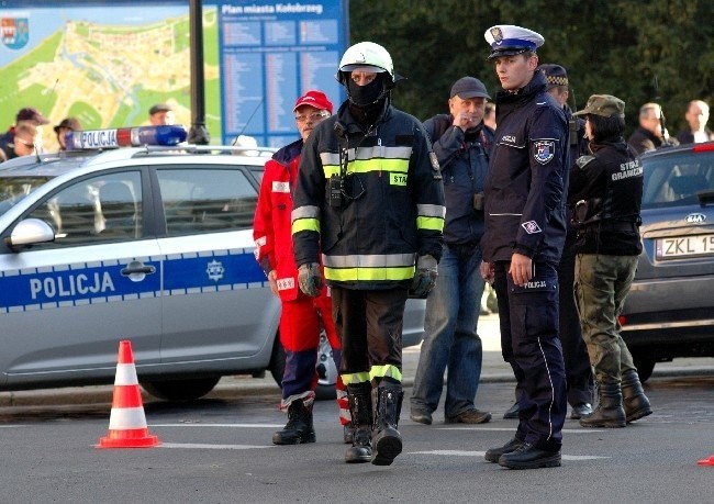 Alarm bombowy w hotelu "Skanpol" w Kołobrzegu
