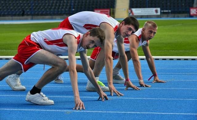 Dawid Goldberg (od lewej), Adrian Szlęzak i Daniel Śledź zaprzyjaźnili się podczas igrzysk w Bydgoszczy