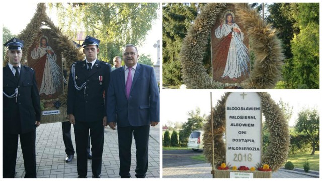 Taki imponujący wieniec przygotowało w tym roku Brąchnowo