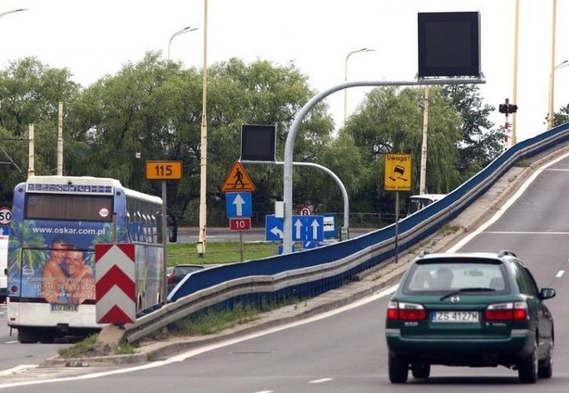 Szczecin: Informacje o korkach i objazdach na tablicach