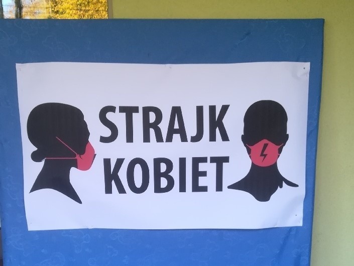 Protest kobiet w Aleksandrowie miał wsparcie tamtejszego...